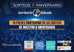 Territorio Bitcoin celebra su segundo aniversario con cuatro sorteos
